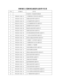 技术部工程维修部岗位作业指导书