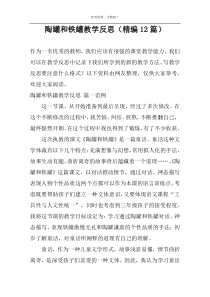 陶罐和铁罐教学反思（精编12篇）