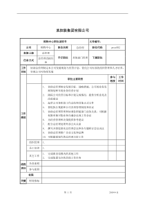 控股集团有限公司购物中心总经理职位说明书