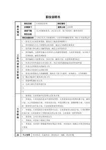 新华信-德龙钢铁行政副总经理职位说明书