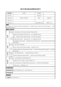 旅行社事业部总经理职务说明书