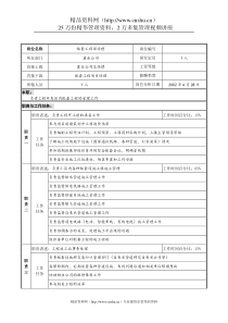 明达集团置业公司配套工程部经理职务说明书