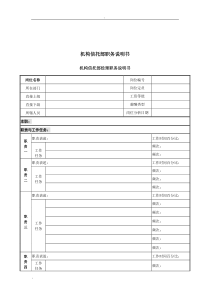 机构信托部经理岗位说明书