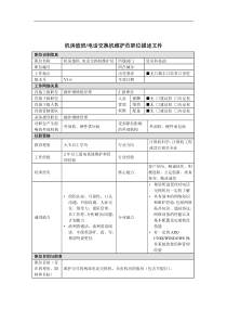 机房值班员岗位说明书