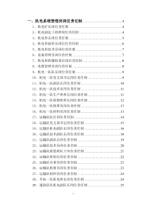 机电系统岗位责任制汇编