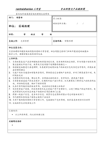 某信息科技集团区域经理岗位说明书