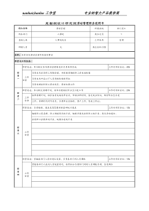 某勘测设计研究院劳动管理职务说明书