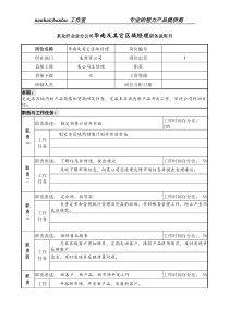 某化纤企业分公司华南及其它区域经理职务说明书