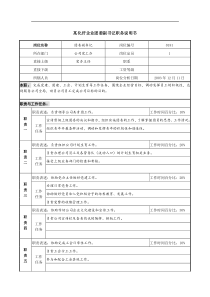 某化纤企业团委副书记职务说明书.