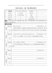 某化纤企业安全、计量、节能主管职务说明书