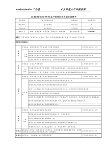 某勘测设计研究院生产经营处处长职务说明书