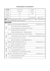 某材料研究院综合计划专责职务说明书