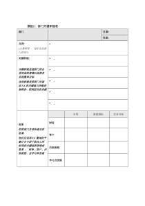 模板2：部门关键职能表