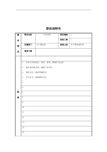 江动股份-小车司机职务说明书