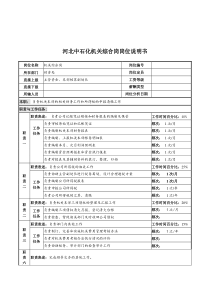 河北中石化机关综合岗位说明书