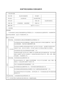 河南平原光电有限公司岗位说明书