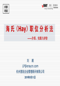 海氏Hay职位分析法(1)