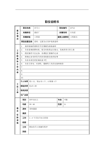 烧结厂白灰窑上料组信号工职位说明书