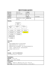 理想科学公司程序开发岗位说明书