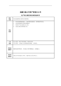 生产科办事员岗位职责说明书