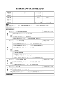 石油集团房地产事业部总工程师职务说明书