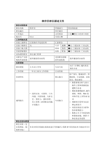 程序员岗位说明书