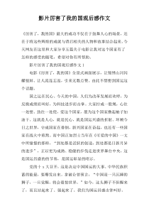 影片厉害了我的国观后感作文