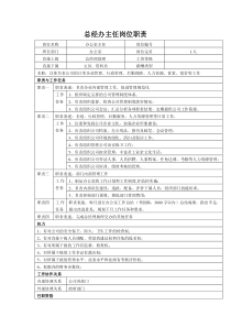 经营管理类-办公室主任岗位职责说明书