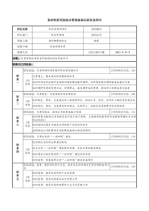 综合管理部部长职务说明书