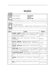 网络与终端维护岗位说明书