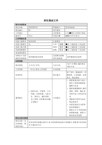 网页程序员岗位说明书