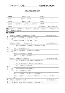 置业公司工程技术部经理职务说明书