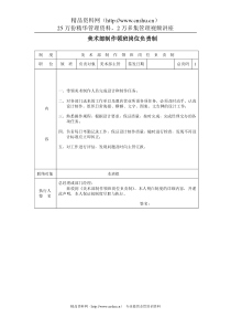 美术部制作领班岗位负责制