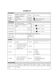 职位描述-支援及配送经理