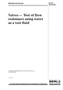 BS EN 1267-1999 阀门.用水作为试验流体的流动抗性试验