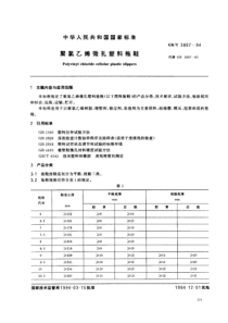 GBT 3807-1994 聚氯乙烯微孔塑料拖鞋