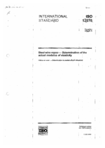 ISO 12076-2002 中英文版 钢丝绳－实际弹性模量测定方法