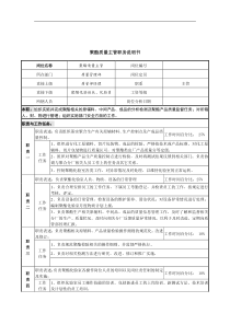 聚酯质量主管岗位说明书