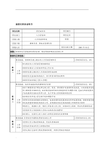 航材院人力资源部副部长职务说明书