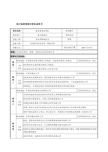 航材院保卫保密部部长职务说明书