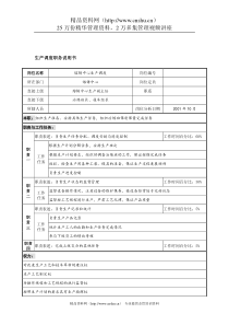 航材院熔铸中心生产调度职务说明书