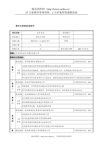 航材院群众工作部青年专责职务说明书