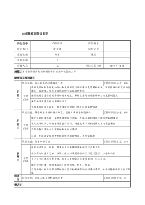 航材院财务部内部稽核职务说明书