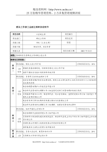 航材院群众工作部党务干事职务说明书