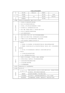 行政办主任岗位说明书