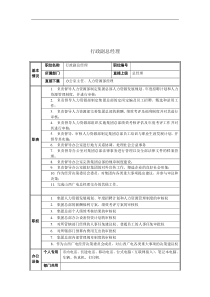 行政副总经理岗位说明书