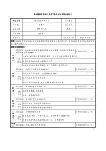 财务管理副部长职务说明书