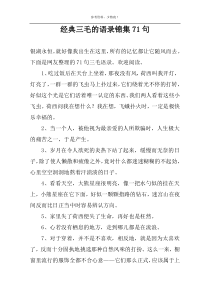 经典三毛的语录锦集71句