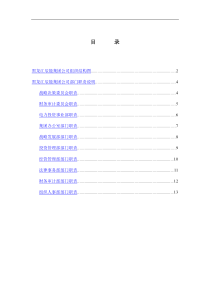 黑龙江辰能集团公司部门职责汇编