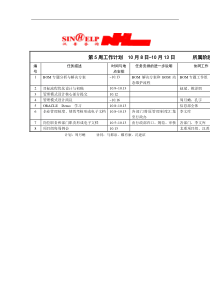 BPR文档建立第五周工作计划